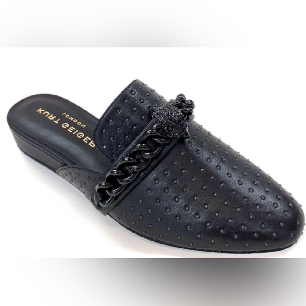 Kurt Geiger Leather Loafer Mules - GUC Minor Scuffing EU Size 40